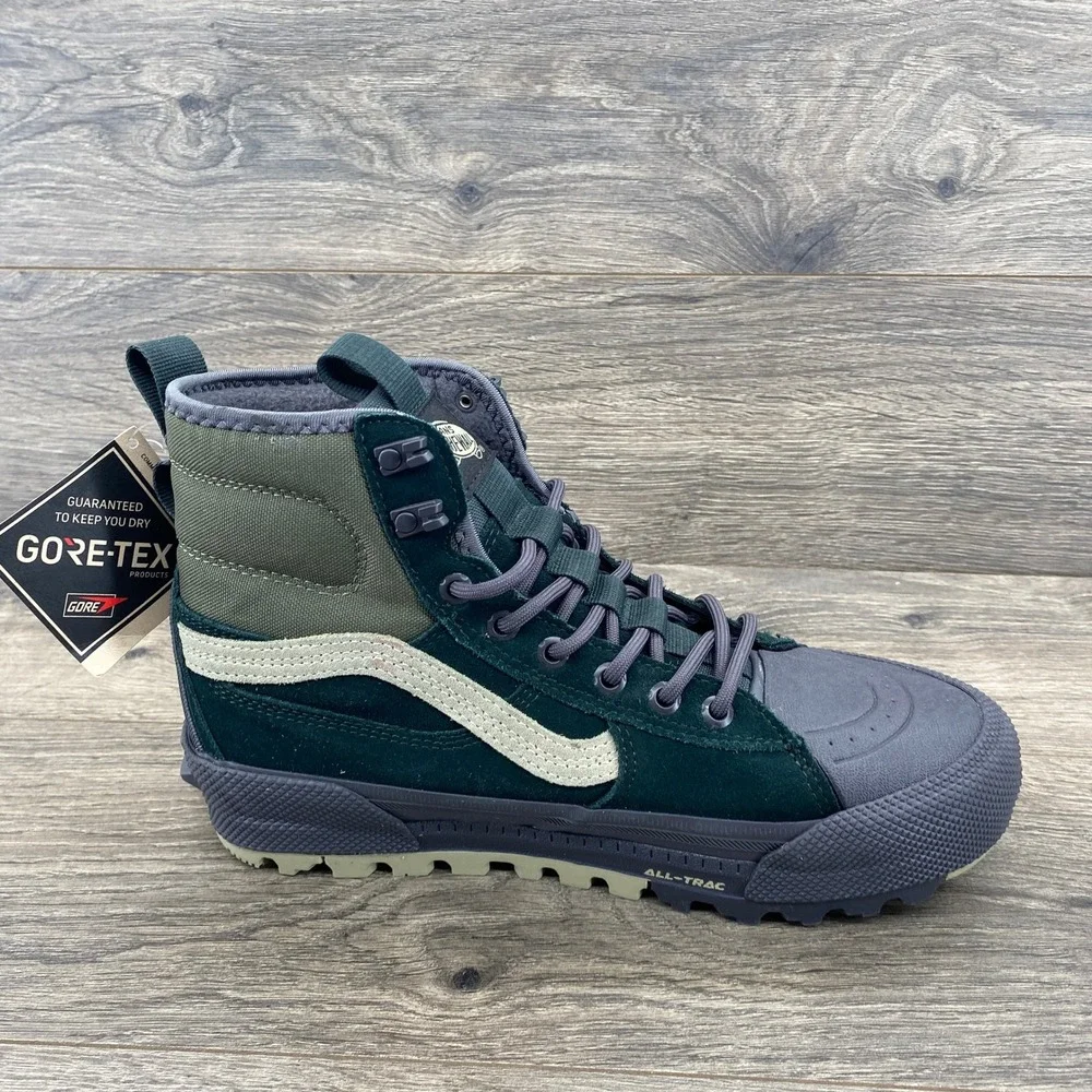 Vans Sk8-Hi GORE-TEX MTE-3 Mens 7.5 Womens 9 Green Waterproof Winter Boots